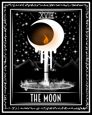 The Moon Tarot Card Art Print