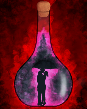 "Bottled-up" Art Print