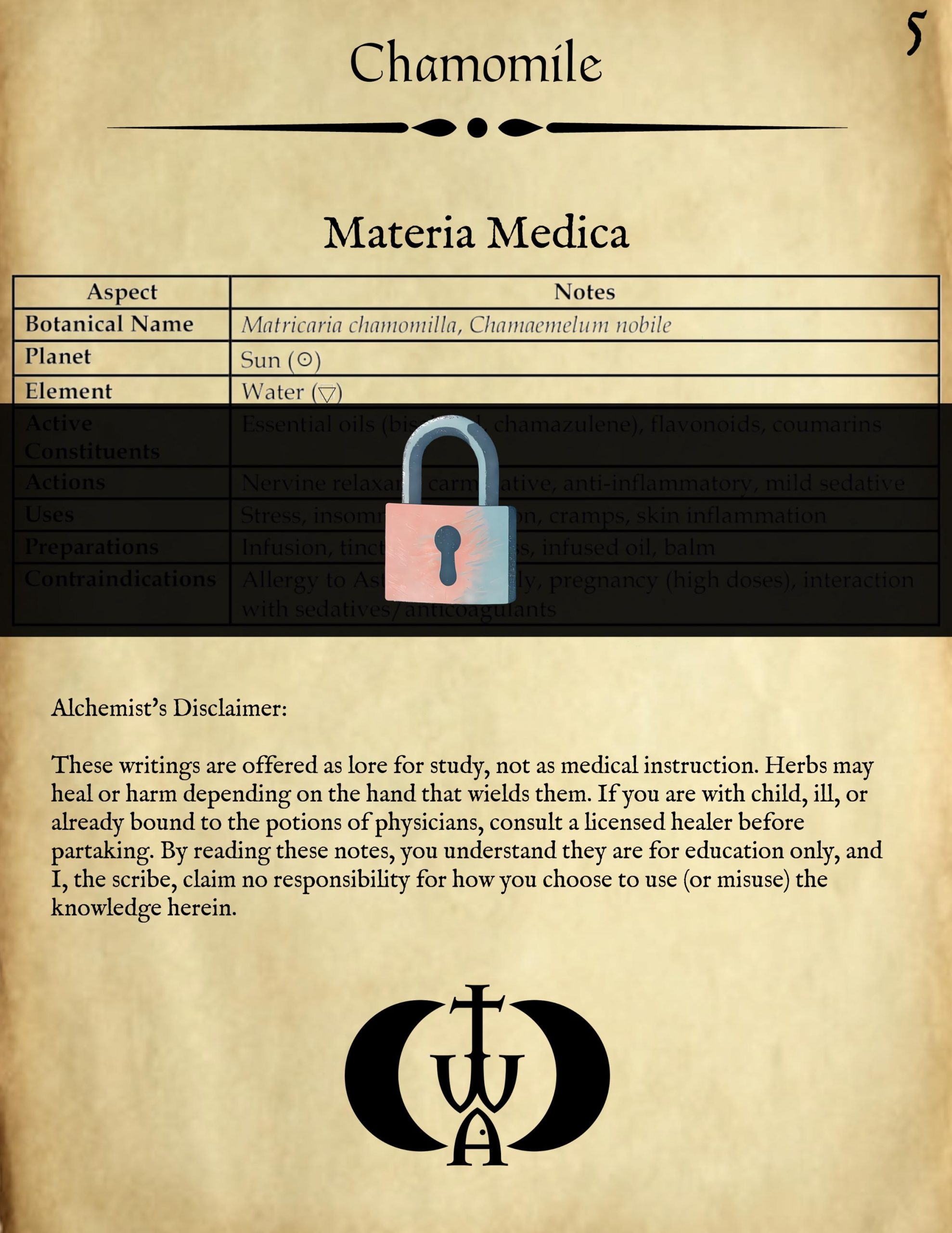 The Wandering Alchemist’s Herbal Guide: Chamomile - Image 6